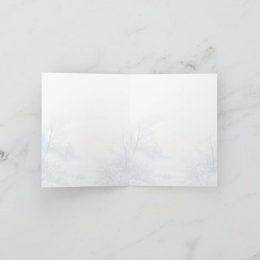 Chickadee Bird im Winter Danke (Innenseite)