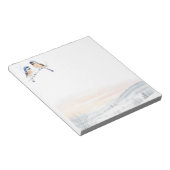 Chickadee Bird im Winter Weihnachten Notizblock (angewinkelt)