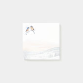 Chickadee Bird im Winter Weihnachten Post-it Klebezettel (Vorderseite)