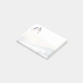 Chickadee Bird im Winter Weihnachten Post-it Klebezettel (angewinkelt)