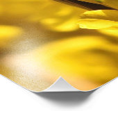 Chickadee Bird in Forsythia Blume Foto Print (Ecke)