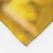 Chickadee Bird in gelben Blumen Fleece Blanket (Ecke)