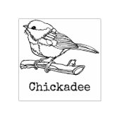 Chickadee Bird Nature Custom Art Gummistempel (Prägung)