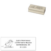 Chickadee Bird Songbird Custom Rücksendeadresse Gummistempel (Stempel)