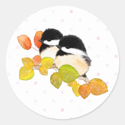 Chickadee Bird Stickers (Vorderseite)