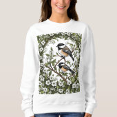 Chickadee Bird und Massachusetts Mayf Sweatshirt (Vorderseite)