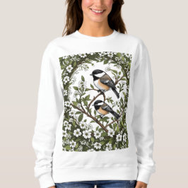 Chickadee Bird und Massachusetts Mayf Sweatshirt