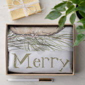 Chickadee Bird Winter Christmas Seidenpapier (Geschenk)