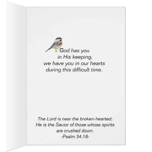 Chickadee Bird Winter Erste Weihnachtsfeier Alone (Innen (Rechts))