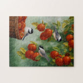 Chickadee Birds Apple Harvest Puzzle (Horizontal)