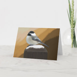 Chickadee Birthday Card Karte