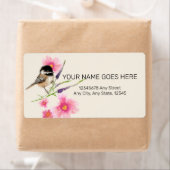 Chickadee Black Capped Art Label (Insitu)