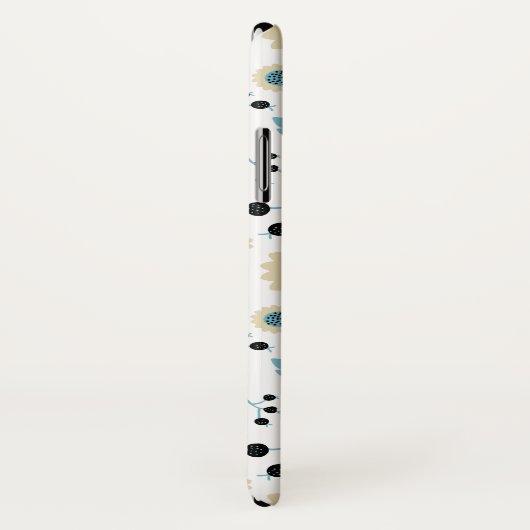 Chickadee Black Capped Bird Berries Blume Case-Mate iPhone Hülle (Hinten/Rechts)