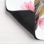 Chickadee Black Capped Wasserfarbe Blume Mousepad (Ecke)