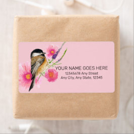 Chickadee Black Capped Wasserfarben