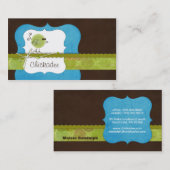 Chickadee {blue} Visitenkarten Visitenkarte (Vorne/Hinten)