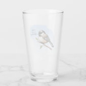 CHICKADEE BUFFALO WINGS von Jeff Willis Art Glas (Rückseite)