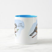 CHICKADEE BUFFALO WINGS von Jeff Willis Art Tasse (Zentrum)