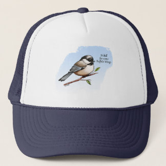 CHICKADEE BUFFALO WINGS von Jeff Willis Art Truckerkappe