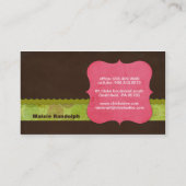 Chickadee Business Cards Visitenkarte (Rückseite)