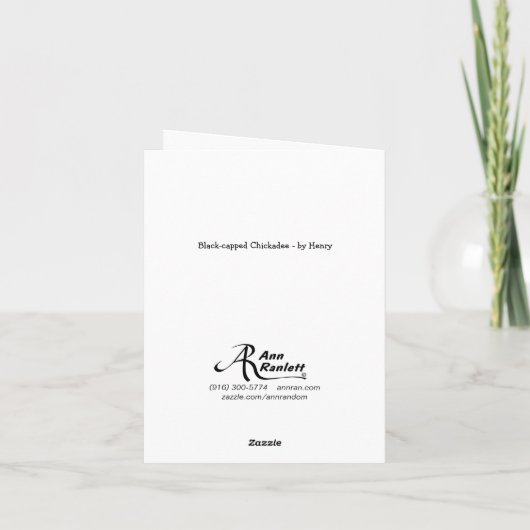 Chickadee by Henry Karte (Rückseite)