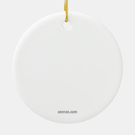 Chickadee by Henry, White Keramik Ornament (Hinten)