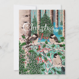 Chickadee Chatter Notecard Feiertagskarte