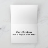 Chickadee Christmas Card Feiertagskarte (Innenseite)
