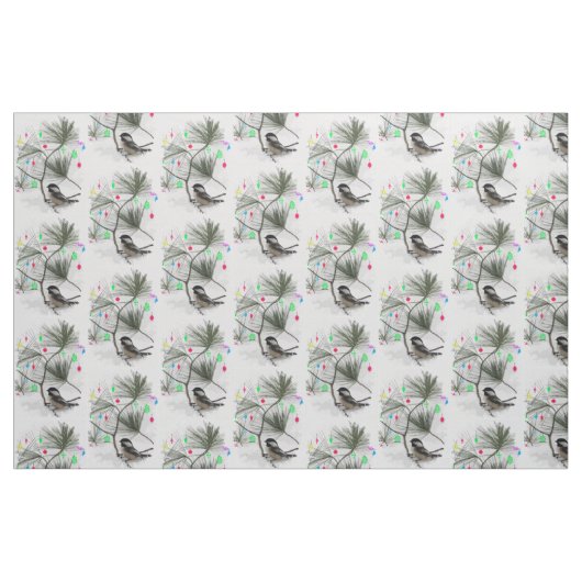 Chickadee Christmas Fabric Stoff (Fat Quarter (45,7 x 55,9 cm))