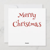 Chickadee Christmas Grußkarte Feiertagskarte (Rückseite)