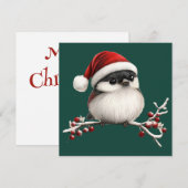 Chickadee Christmas Grußkarte Feiertagskarte (Vorne/Hinten)