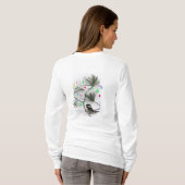 Chickadee Christmas Tree T-Shirt (Schwarz voll)