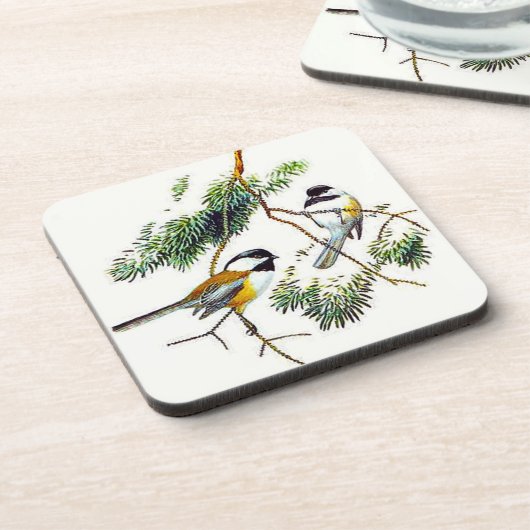 Chickadee Cork Untersetzer (Linke Seite)