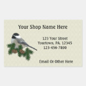 Chickadee Custom Business Sticker (Vorderseite)