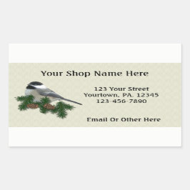 Chickadee Custom Business Sticker