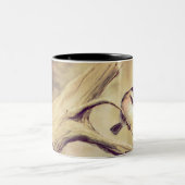 CHICKADEE durch SHARON SHARPE Zweifarbige Tasse (Mittel)