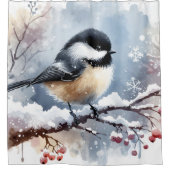 Chickadee Duschvorhang (Vorderseite)