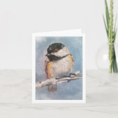 Chickadee Faltkarte Karte (Vorderseite)