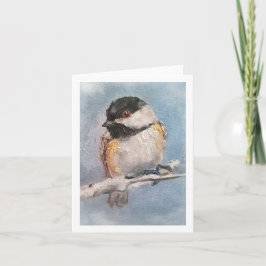 Chickadee Faltkarte Karte