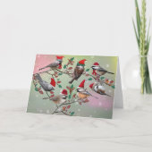 Chickadee Feiertagskarte (Vorderseite)