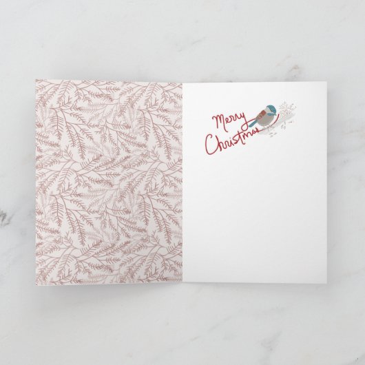 Chickadee Feiertagskarte (Innenseite)