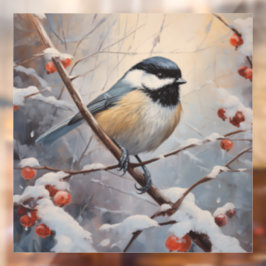 Chickadee Fensteraufkleber