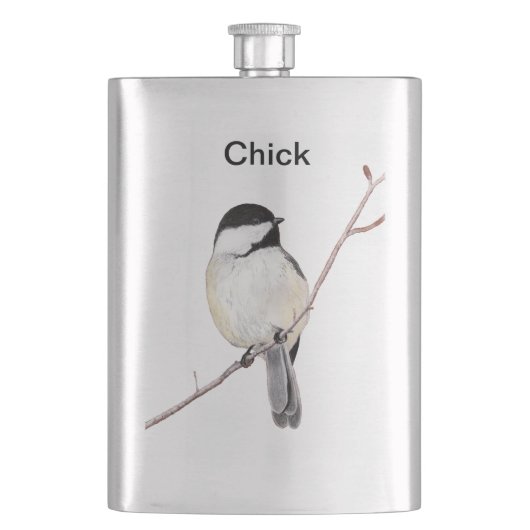 Chickadee Flachmann (Vorderseite)