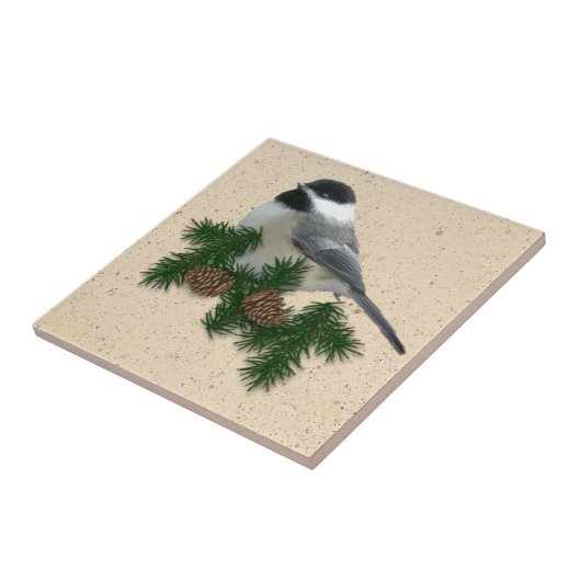 Chickadee-Fliese Fliese (Seite)