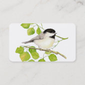 Chickadee Florist Shopp Blume Business Card Visitenkarte (Rückseite)