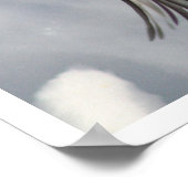 Chickadee Flying Print Poster (Ecke)