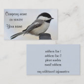Chickadee-Foto Visitenkarte (Vorne/Hinten)