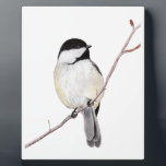 Chickadee Fotoplatte<br><div class="desc">Ein realistischer Farbstift,  gezeichnet von einem bezaubernden Kichertier. Passen Sie Ihren Wünschen entsprechend an,  indem Sie Text hinzufügen oder die Hintergrundfarbe ändern!</div>