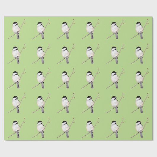 Chickadee Geschenkpapier (Flach)