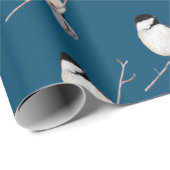 Chickadee Geschenkpapier (Rolleneckpunkt)